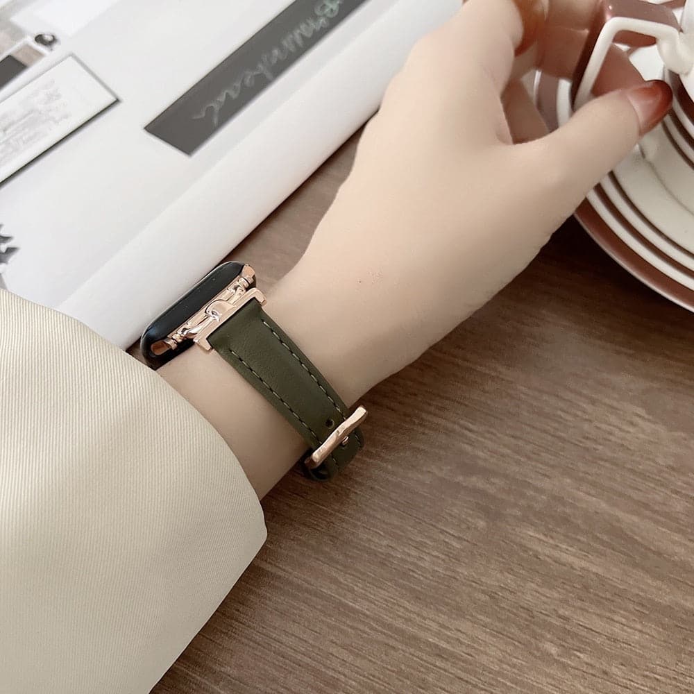 Bracelet Apple Watch en cuir luxury