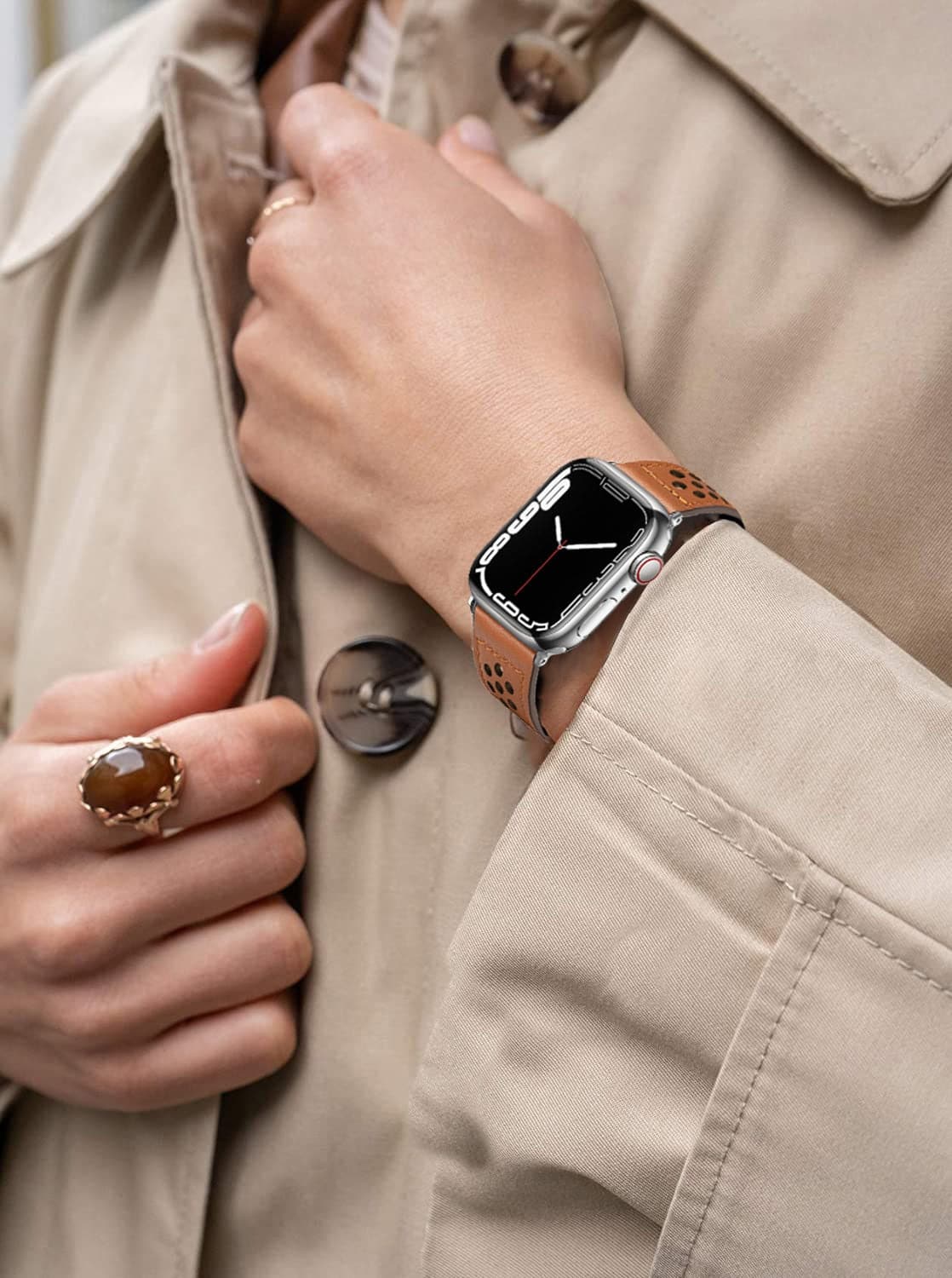 Bracelet Apple Watch sport en cuir deux couleurs – eWatch Straps