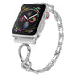 Bracelets Apple Watch Argent 38 40 41 42 44 45 49 mm compatible serie 1 2 3 4 5 6 7 8 se et Ultra Bracelet diamanté en spirale eWatch Straps
