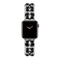 Bracelets Apple Watch Argent et noir 38 40 41 42 44 45 49 mm compatible serie 1 2 3 4 5 6 7 8 se et Ultra Bracelet papillon luxury eWatch Straps