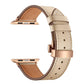 Bracelets Apple Watch Beige (Rose) 38 40 41 42 44 45 49 mm compatible serie 1 2 3 4 5 6 7 8 se et Ultra Bracelet cuir fermoir papillon eWatch Straps