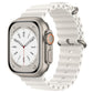 Bracelets Apple Watch Blanc 38 40 41 42 44 45 49 mm compatible serie 1 2 3 4 5 6 7 8 se et Ultra Bracelet Océan uni eWatch Straps