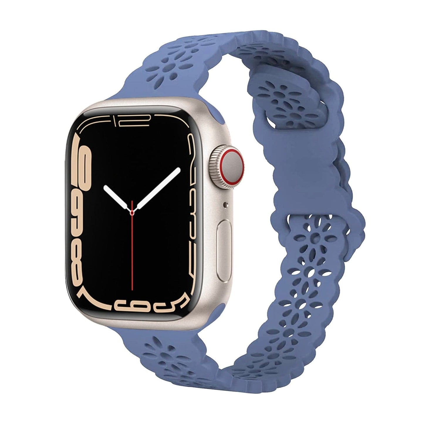 Bracelets Apple Watch Bleu 38 40 41 42 44 45 49 mm compatible serie 1 2 3 4 5 6 7 8 se et Ultra Bracelet sculpté eWatch Straps