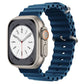 Bracelets Apple Watch Bleu abyssal 38 40 41 42 44 45 49 mm compatible serie 1 2 3 4 5 6 7 8 se et Ultra Bracelet Océan eWatch Straps