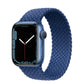 Bracelets Apple Watch Bleu Atlantique 38 40 41 42 44 45 49 mm S compatible serie 1 2 3 4 5 6 7 8 se et Ultra Bracelet tressé uni eWatch Straps