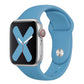 Bracelets Apple Watch Bleu Denim 38 40 41 42 44 45 49 mm compatible serie 1 2 3 4 5 6 7 8 se et Ultra Bracelet en silicone classique clair eWatch Straps
