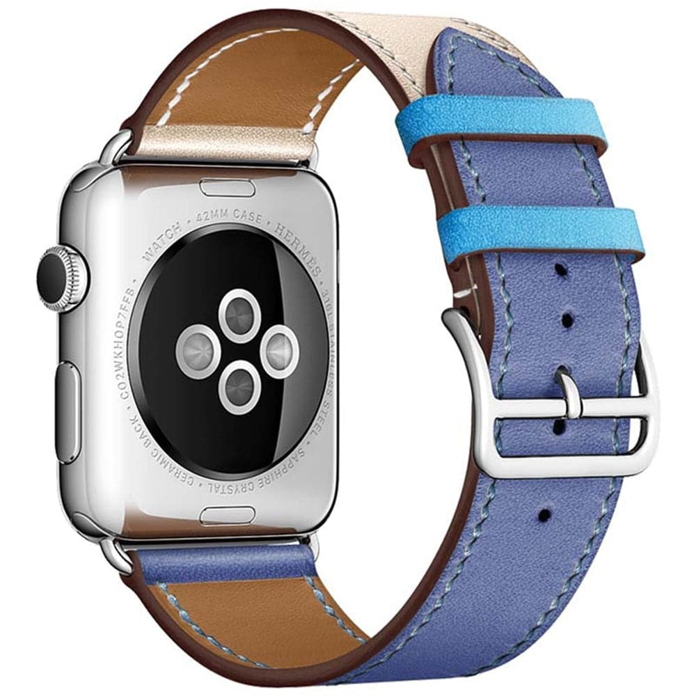 Bracelet Apple Watch sport en cuir deux couleurs – eWatch Straps