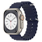 Bracelets Apple Watch Bleu nuit 38 40 41 42 44 45 49 mm compatible serie 1 2 3 4 5 6 7 8 se et Ultra Bracelet Océan eWatch Straps