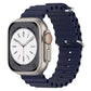 Bracelets Apple Watch Bleu nuit 38 40 41 42 44 45 49 mm compatible serie 1 2 3 4 5 6 7 8 se et Ultra Bracelet Océan uni eWatch Straps