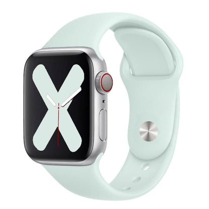Bracelets Apple Watch Bleuté 38 40 41 42 44 45 49 mm compatible serie 1 2 3 4 5 6 7 8 se et Ultra Bracelet en silicone classique clair eWatch Straps