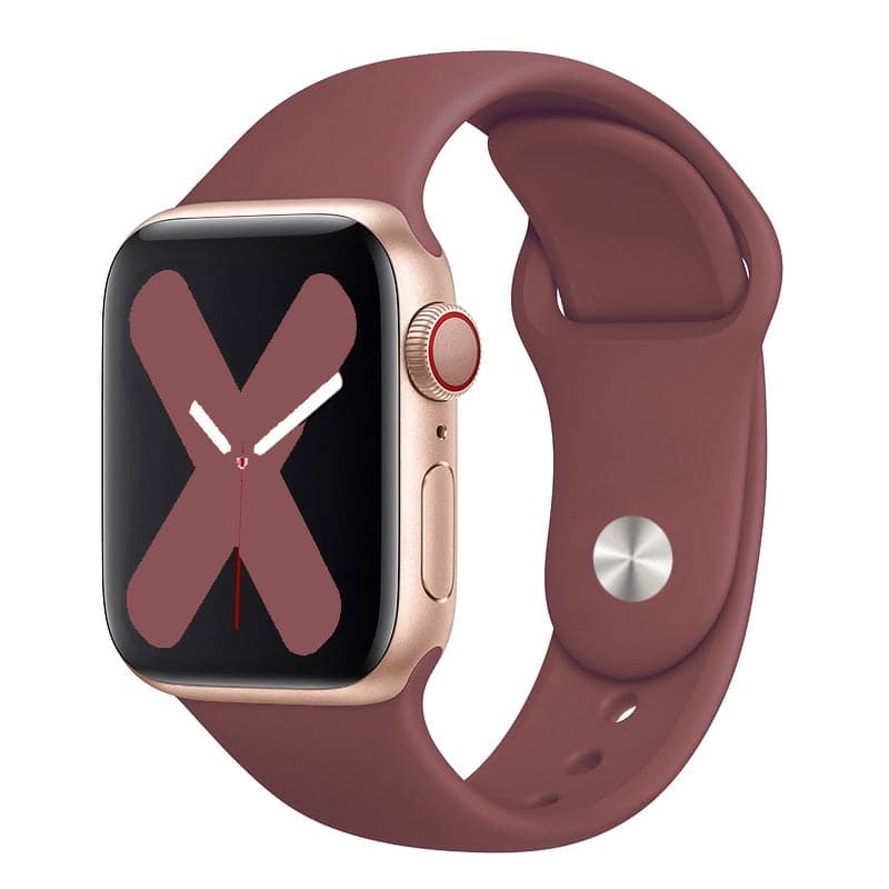 Apple Watch dark silicone strap eWatch Straps