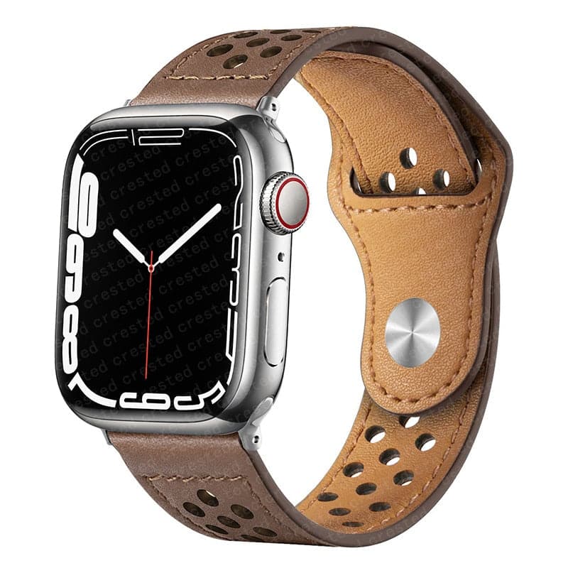 Apple watch hot sale leather bracelet