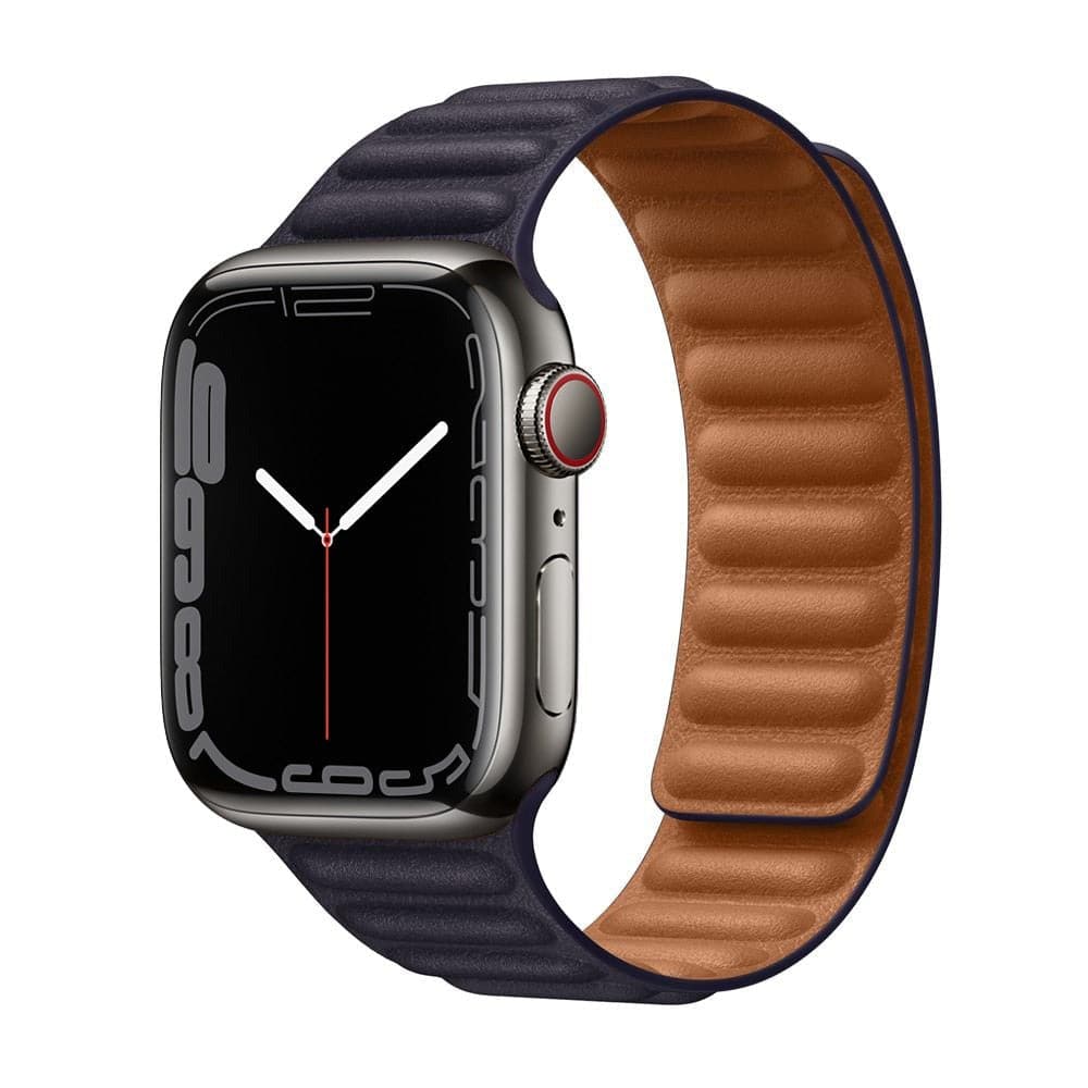 Bracelet cuir best sale noir apple watch