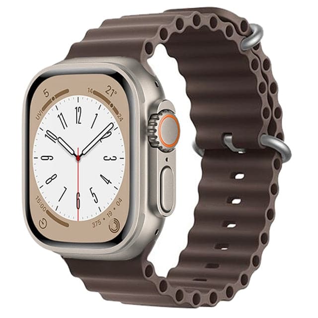 Bracelets Apple Watch Gris côtier 38 40 41 42 44 45 49 mm compatible serie 1 2 3 4 5 6 7 8 se et Ultra Bracelet Océan eWatch Straps