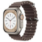 Bracelets Apple Watch Gris côtier 38 40 41 42 44 45 49 mm compatible serie 1 2 3 4 5 6 7 8 se et Ultra Bracelet Océan uni eWatch Straps