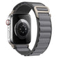 Bracelets Apple Watch Gris foncé 38 40 41 42 44 45 49 mm compatible serie 1 2 3 4 5 6 7 8 se et Ultra Boucle Alpine uni eWatch Straps