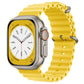 Bracelets Apple Watch Jaune 38 40 41 42 44 45 49 mm compatible serie 1 2 3 4 5 6 7 8 se et Ultra Bracelet Océan eWatch Straps