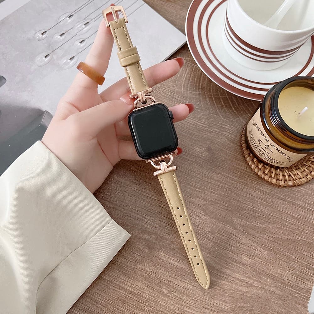 Holi Apple Watch - Bracelet cuir de vachette - Eternel