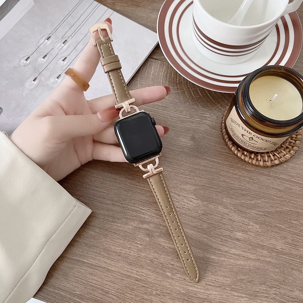 Bracelet cuir Loop Apple Watch (marron)