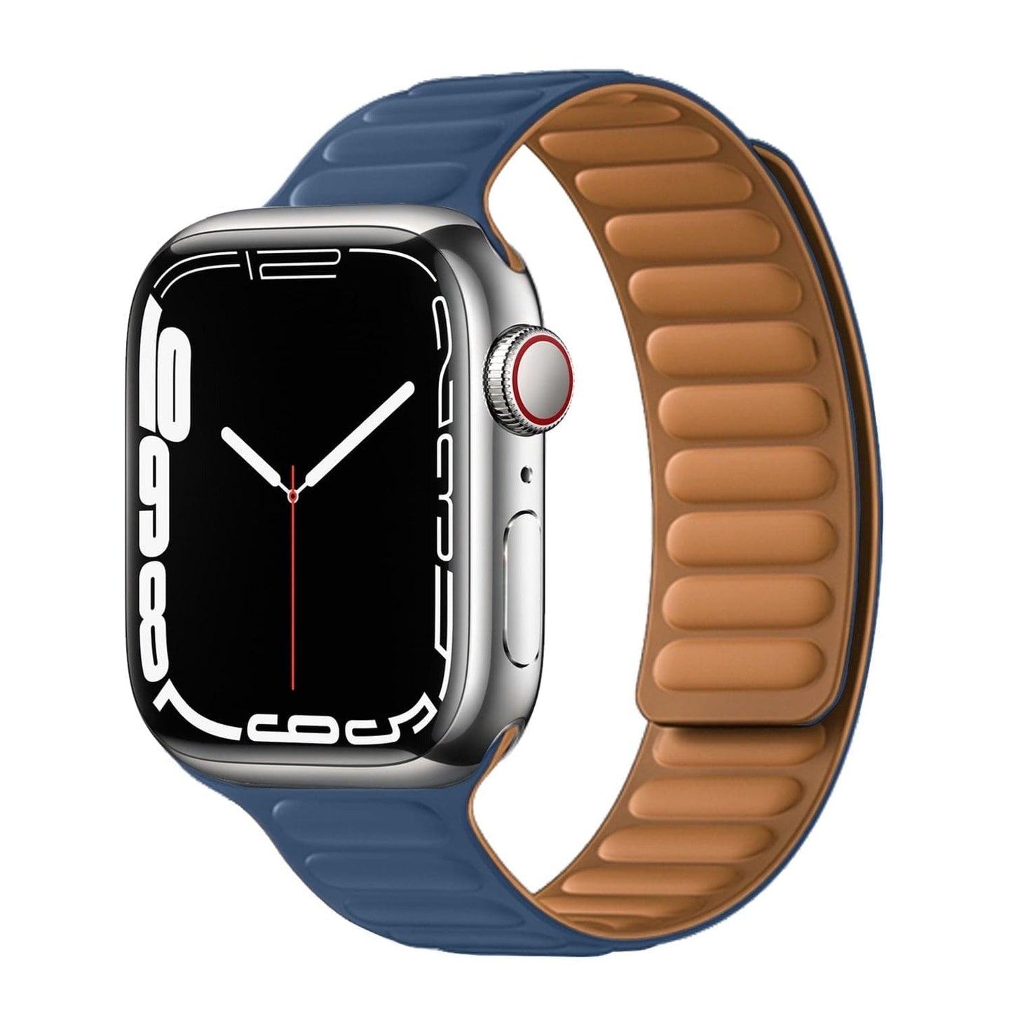 Bracelets Apple Watch Minuit 38 40 41 42 44 45 49 mm compatible serie 1 2 3 4 5 6 7 8 se et Ultra Boucle magnétique en silicone eWatch Straps
