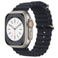 Bracelets Apple Watch Minuit 38 40 41 42 44 45 49 mm compatible serie 1 2 3 4 5 6 7 8 se et Ultra Bracelet Océan uni eWatch Straps