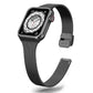 Bracelets Apple Watch Noir 38 40 41 42 44 45 49 mm compatible serie 1 2 3 4 5 6 7 8 se et Ultra Bracelet milanais affiné eWatch Straps
