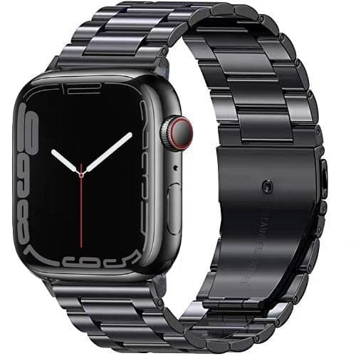Bracelet acier Apple Watch (noir)