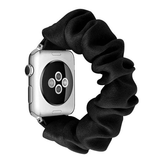 Bracelets Apple Watch Noir 38 40 41 42 44 45 49 mm SM compatible serie 1 2 3 4 5 6 7 8 se et Ultra Bracelet en tissus uni eWatch Straps