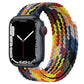 Bracelets Apple Watch Noir arc-en-ciel 38 40 41 42 44 45 49 mm 38/40/41 mm compatible serie 1 2 3 4 5 6 7 8 se et Ultra Bracelet tressé scratch multicolore eWatch Straps