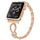Bracelets Apple Watch Or 38 40 41 42 44 45 49 mm compatible serie 1 2 3 4 5 6 7 8 se et Ultra Bracelet diamanté en spirale eWatch Straps