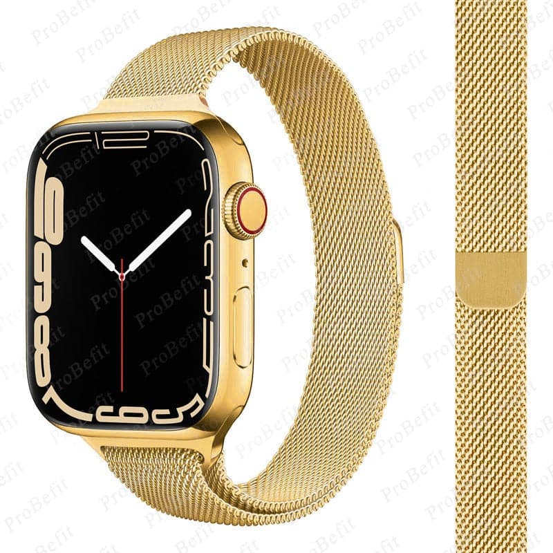 Slim Apple Watch Magnetic Milanese Strap