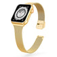 Bracelets Apple Watch Or 38 40 41 42 44 45 49 mm compatible serie 1 2 3 4 5 6 7 8 se et Ultra Bracelet milanais affiné eWatch Straps