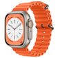 Bracelets Apple Watch Orange 38 40 41 42 44 45 49 mm compatible serie 1 2 3 4 5 6 7 8 se et Ultra Bracelet Océan eWatch Straps