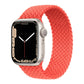 Bracelets Apple Watch Orange électrique 38 40 41 42 44 45 49 mm S compatible serie 1 2 3 4 5 6 7 8 se et Ultra Bracelet tressé uni eWatch Straps
