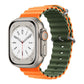 Bracelets Apple Watch Orange et vert 38 40 41 42 44 45 49 mm compatible serie 1 2 3 4 5 6 7 8 se et Ultra Bracelet Océan eWatch Straps