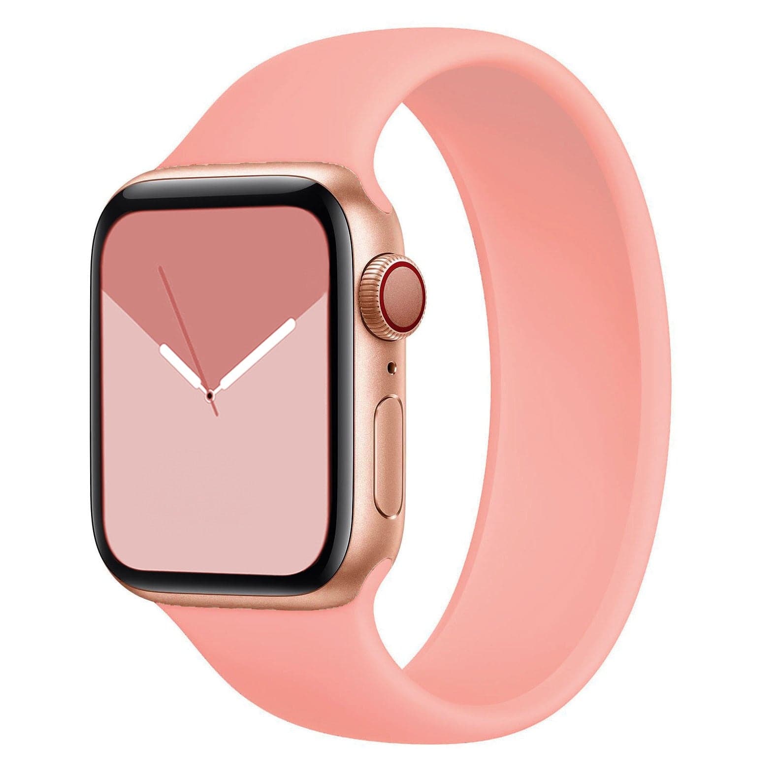 Rose gold silicone on sale apple watch band