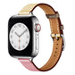 Bracelets Apple Watch Rose et blanc 38 40 41 42 44 45 49 mm compatible serie 1 2 3 4 5 6 7 8 se et Ultra Bracelet cuir classique affiné eWatch Straps