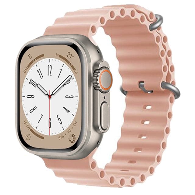 Bracelets Apple Watch Sable rose 38 40 41 42 44 45 49 mm compatible serie 1 2 3 4 5 6 7 8 se et Ultra Bracelet Océan eWatch Straps