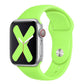 Bracelets Apple Watch Vert 38 40 41 42 44 45 49 mm compatible serie 1 2 3 4 5 6 7 8 se et Ultra Bracelet en silicone classique flashy eWatch Straps