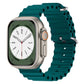 Bracelets Apple Watch Vert d'eau 38 40 41 42 44 45 49 mm compatible serie 1 2 3 4 5 6 7 8 se et Ultra Bracelet Océan uni eWatch Straps