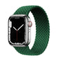 Bracelets Apple Watch Vert d'encre 38 40 41 42 44 45 49 mm S compatible serie 1 2 3 4 5 6 7 8 se et Ultra Bracelet tressé uni eWatch Straps
