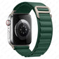 Bracelets Apple Watch Vert foncé 38 40 41 42 44 45 49 mm compatible serie 1 2 3 4 5 6 7 8 se et Ultra Boucle Alpine uni eWatch Straps