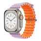 Bracelets Apple Watch Violet clair et orange 38 40 41 42 44 45 49 mm compatible serie 1 2 3 4 5 6 7 8 se et Ultra Bracelet Océan eWatch Straps